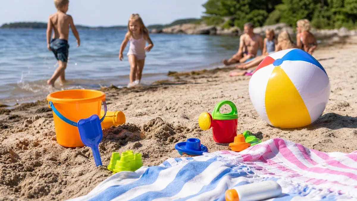 Badleksaker barn billigt - strandprylar som håller hela sommaren