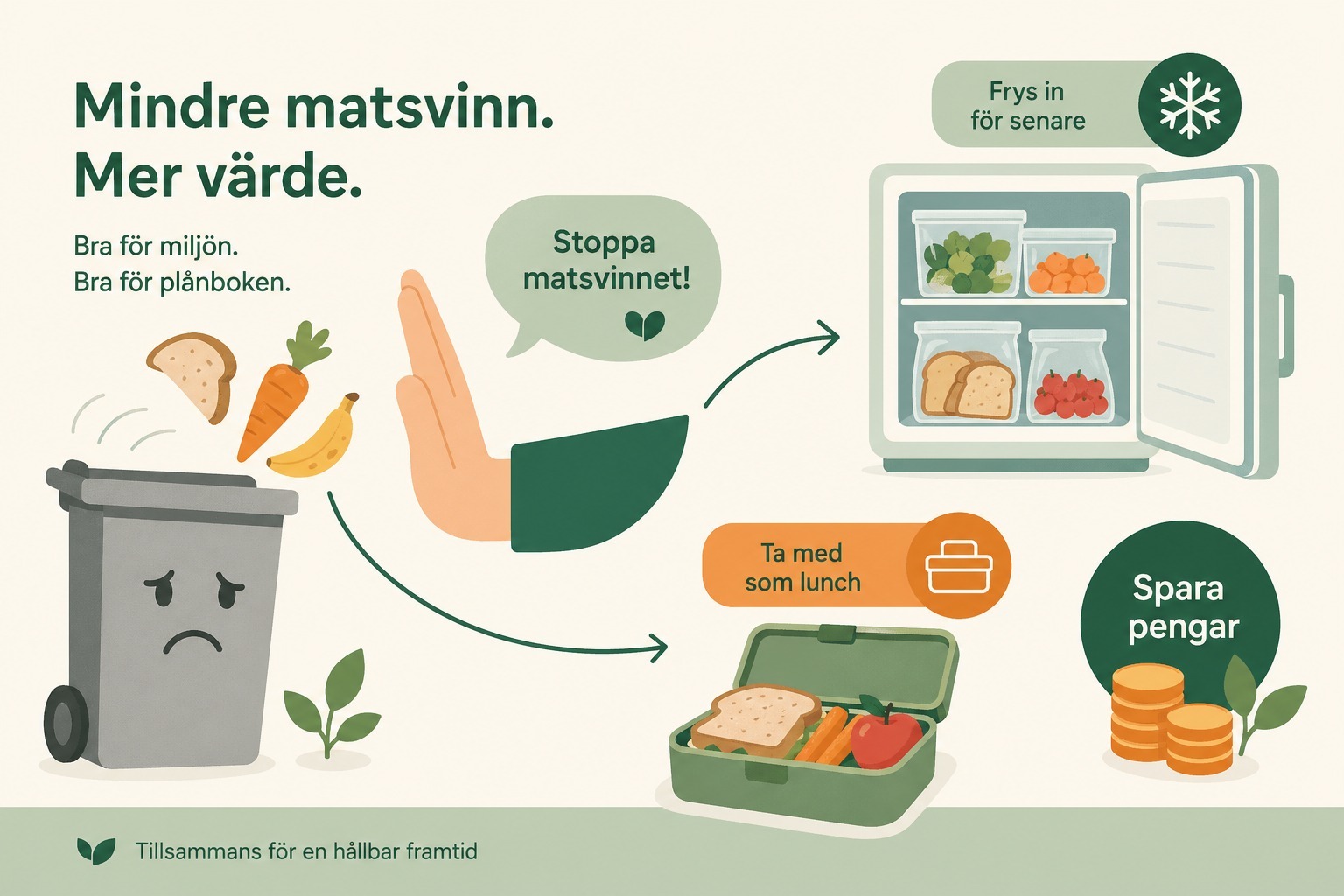Minska matsvinnet - spara 5 000 kr per år