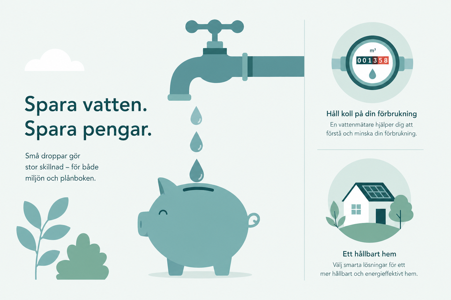 Sänk vattenräkningen — enkla åtgärder som gör skillnad